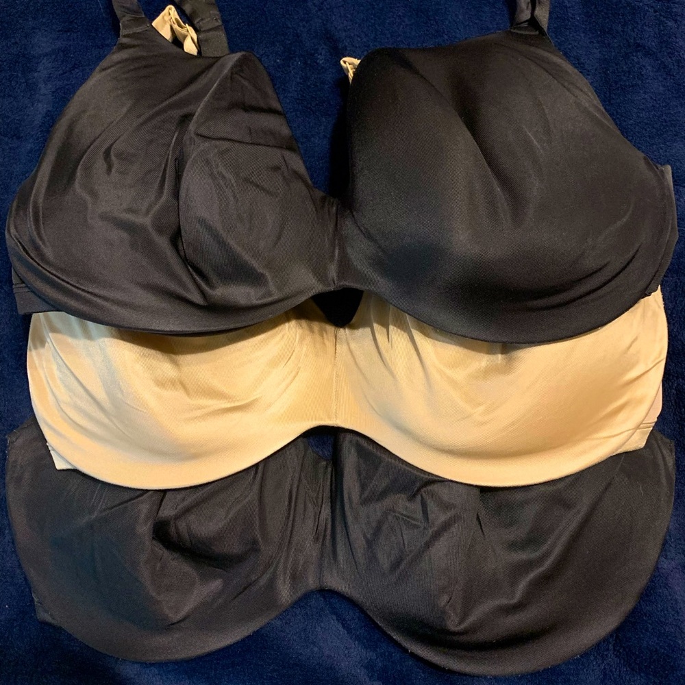 Lot (3) Cacique Balconette Bras 42G